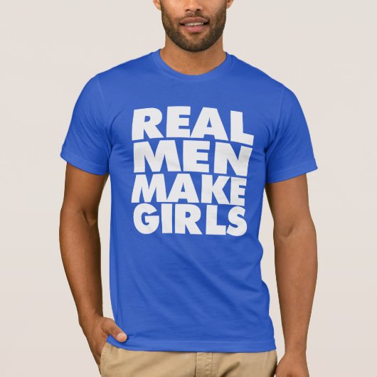 実質の人は娘に女の子におもしろいなパパをします Tシャツ (正面)