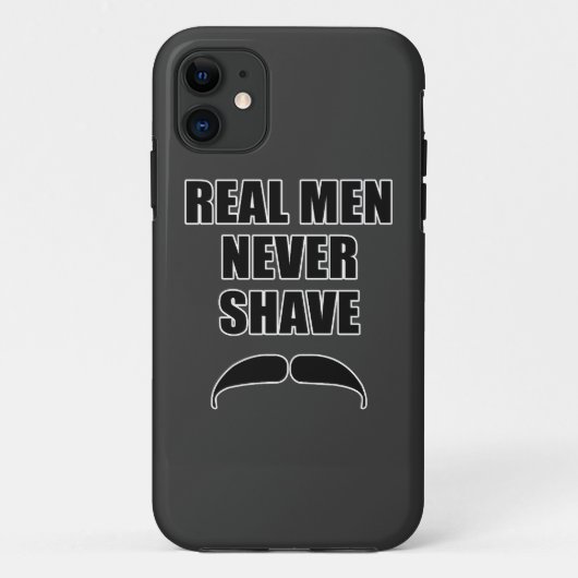 実質の人は決して剃りません Case-Mate iPhoneケース (裏面)