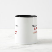 実質の人は決して言いません-私はたくさんのベーコンを食べました マグカップ (中央)