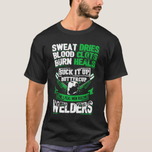 実質の人は溶接工になります Tシャツ