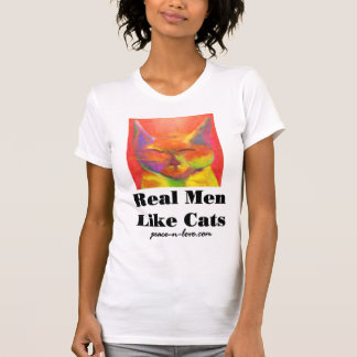 実質の人は軽いTシャツのための猫を好みます Tシャツ