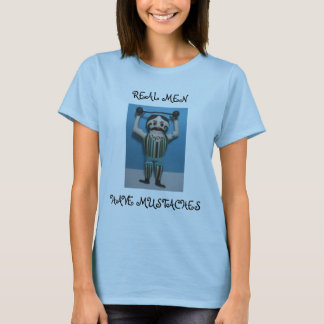 実質の人は髭を持っています Tシャツ