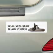 実質の人は黒色火薬、ターゲット射撃、発砲のライフルを撃ちます バンパーステッカー (車上)