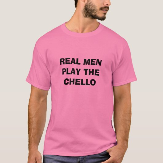 実質の人はCHELLOを遊びます Tシャツ (正面)