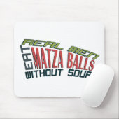 実質の人はMatzaの球-ユダヤ人のユーモア--を食べます マウスパッド (マウス)