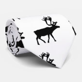 実質の人愛アメリカヘラジカのパターン（の模様が）あるなタイ ネクタイ (ロール)