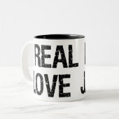 実質の人愛イエス・キリスト ツートーンマグカップ (正面左)