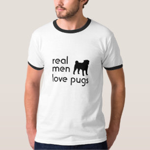 実質の人愛パグのTシャツ Tシャツ