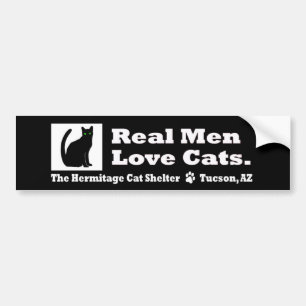実質の人愛猫のバンパーステッカー バンパーステッカー