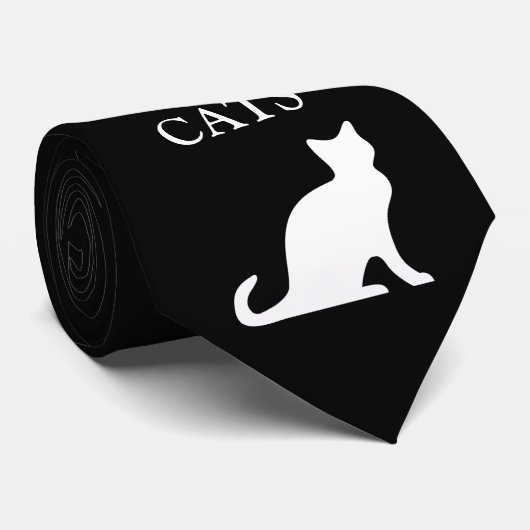 実質の人愛猫の首のタイ ネクタイ (ロール)