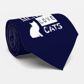 実質の人愛猫 ネクタイ (ロール)