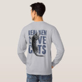 実質の人愛猫 Tシャツ (裏面フル)