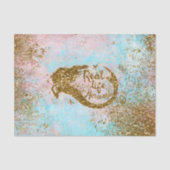 実質の人魚の人生のグリッターの金ゴールドの人魚 薄葉紙 (正面)