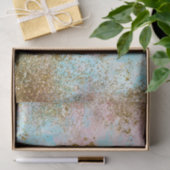 実質の人魚の人生のグリッターの金ゴールドの人魚 薄葉紙 (ギフト)