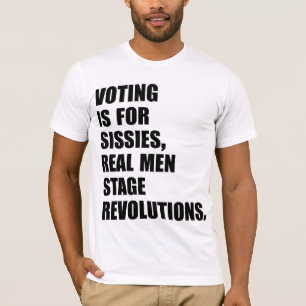 実質の人、実質の革命 Tシャツ