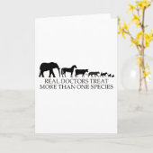 実質の医者(獣医)は複数の種を扱います カード (黄色い花)