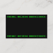 実質の外国の執筆 名刺 (裏面)