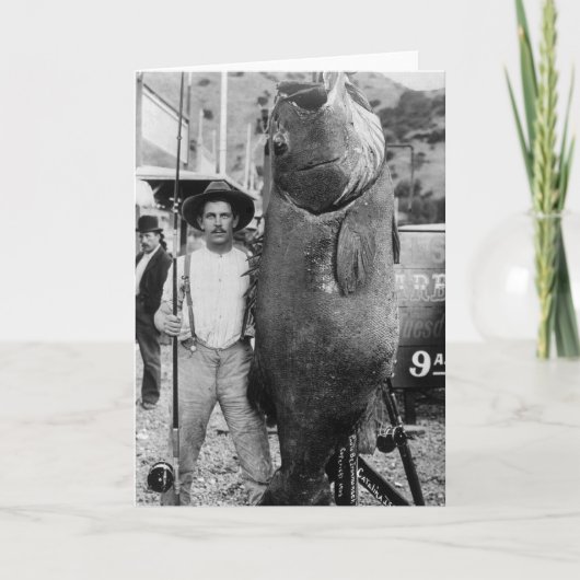 実質の大きい魚、早い1900年代 カード (正面)