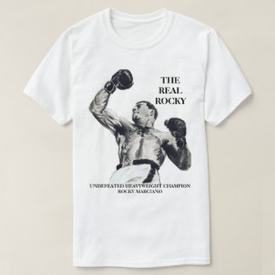 実質の岩が多い"ロッキー・マルシアノ" Tシャツ