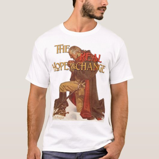 実質の希望および変更 Tシャツ (正面)