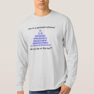 実質の無限連鎖講 Tシャツ
