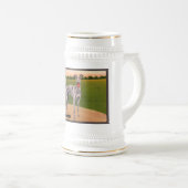 実質の猟師の有名なグレイハウンド犬 ビールジョッキ (正面右)