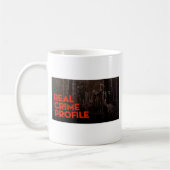 実質の罪のプロフィールのマグ コーヒーマグカップ (左)