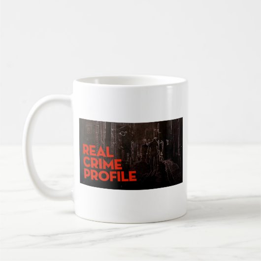 実質の罪のプロフィールのマグ コーヒーマグカップ (左)