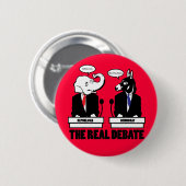 実質の討論ボタン 缶バッジ (正面&裏面)