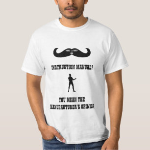 実質の過度に男らしい人-使用説明書か。 Tシャツ
