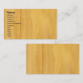 実質の《植物》アスペンのベニヤのWoodgrain 名刺 (正面/裏面)