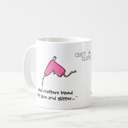 実質のcraftersは熱い接着剤を出血させ、ぴかぴか光ります… マグ (正面左)