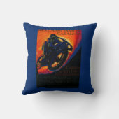 実質のMotoクラブヴィンテージPosterEurope クッション (裏面)