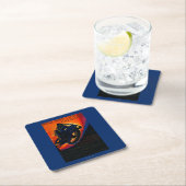 実質のMotoクラブヴィンテージPosterEurope スクエアペーパーコースター (インサイチュ)