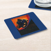 実質のMotoクラブヴィンテージPosterEurope スクエアペーパーコースター (アングル)