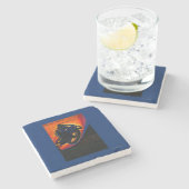 実質のMotoクラブヴィンテージPosterEurope ストーンコースター (横)