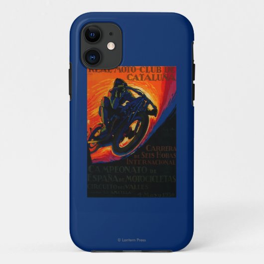 実質のMotoクラブヴィンテージPosterEurope Case-Mate iPhoneケース (裏面)