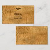 実質のPommele SapeleのベニヤのWoodgrain 名刺 (正面/裏面)
