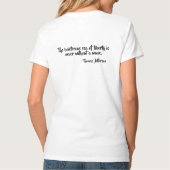 実質またはジェファーソンの女性のT-Shrtの科学 Tシャツ (裏面)