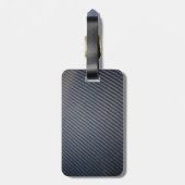 実質カーボン繊維の写真の質 ラゲッジタグ (裏面縦)
