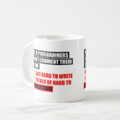 実質プログラマーは彼らのコードコメントしません コーヒーマグカップ (正面左)