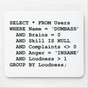 実質生命SQL マウスパッド