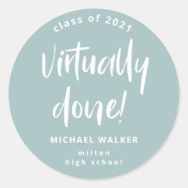 実質的に卒業発表クラシックまたは ラウンドシール