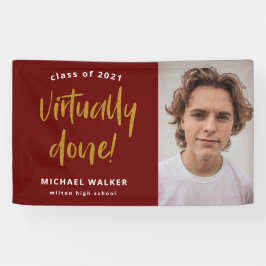 実質的に卒業発表バナー 横断幕