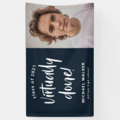 実質的に卒業発表バナー 横断幕 (縦)