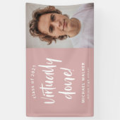 実質的に卒業発表バナー 横断幕 (縦)