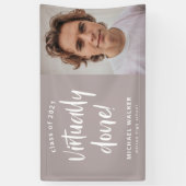 実質的に卒業発表バナー 横断幕 (縦)