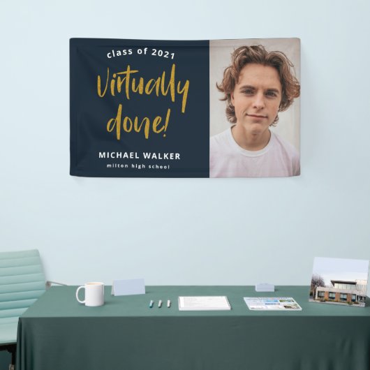 実質的に卒業発表バナー 横断幕 (トレードショー)