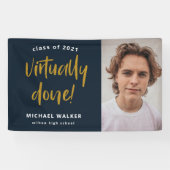 実質的に卒業発表バナー 横断幕 (横)