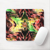 実質的に着色された侵食ノッチスター擦り切れた マウスパッド (マウス)